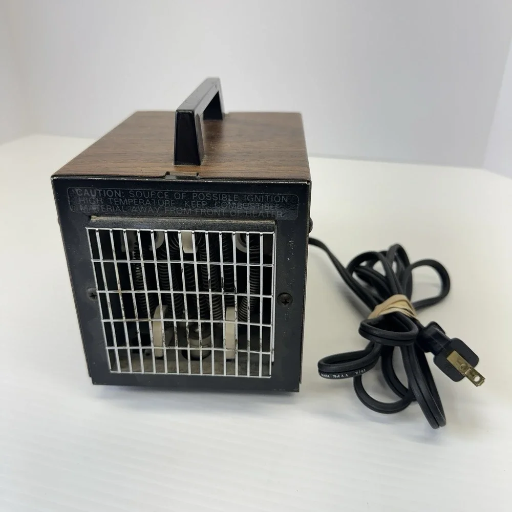 Vintage Big Heat 6200 Portable Electric Space Heater Cube 1200/1500 Watts Tested